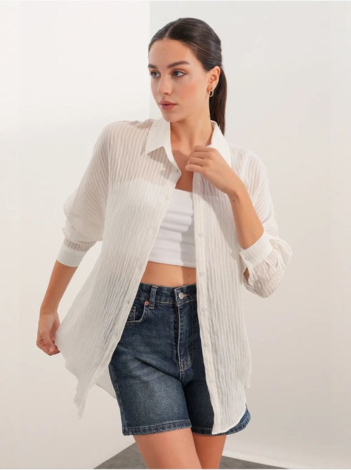 Camisa feminina bdart - Kiabi Camisa feminina bdart - Kiabi