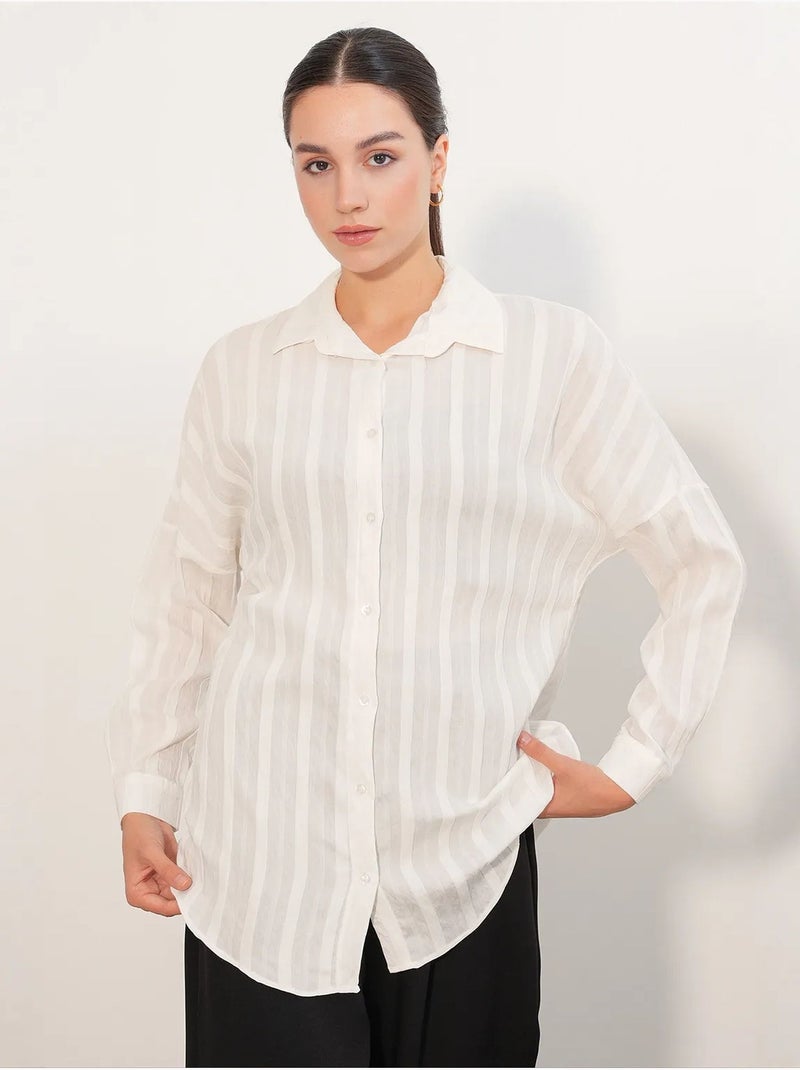 Camisa feminina bdart Branco sujo - Kiabi