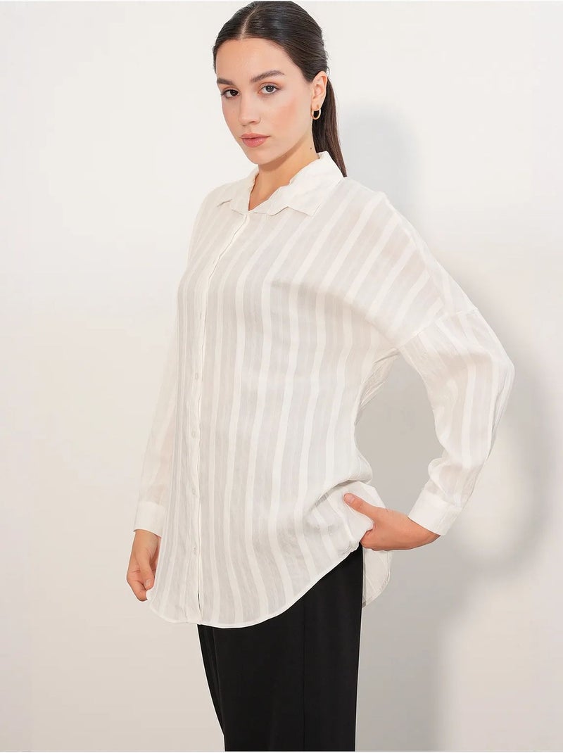 Camisa feminina bdart Branco sujo - Kiabi