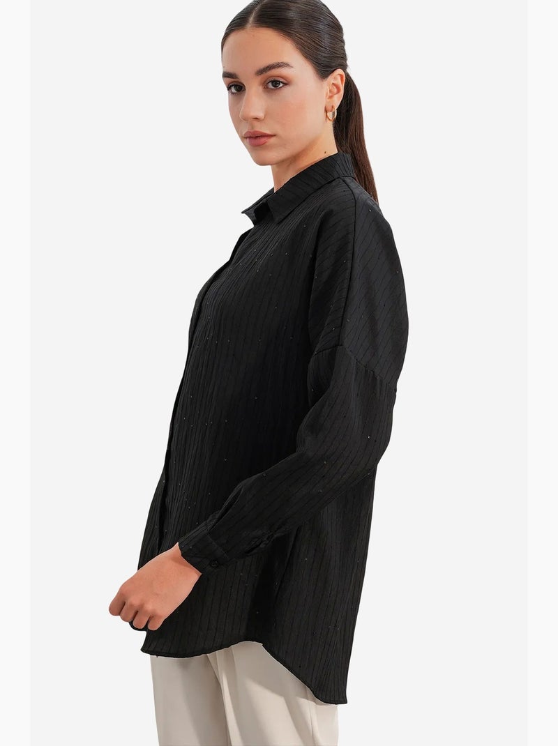 Camisa feminina bdart Preto - Kiabi