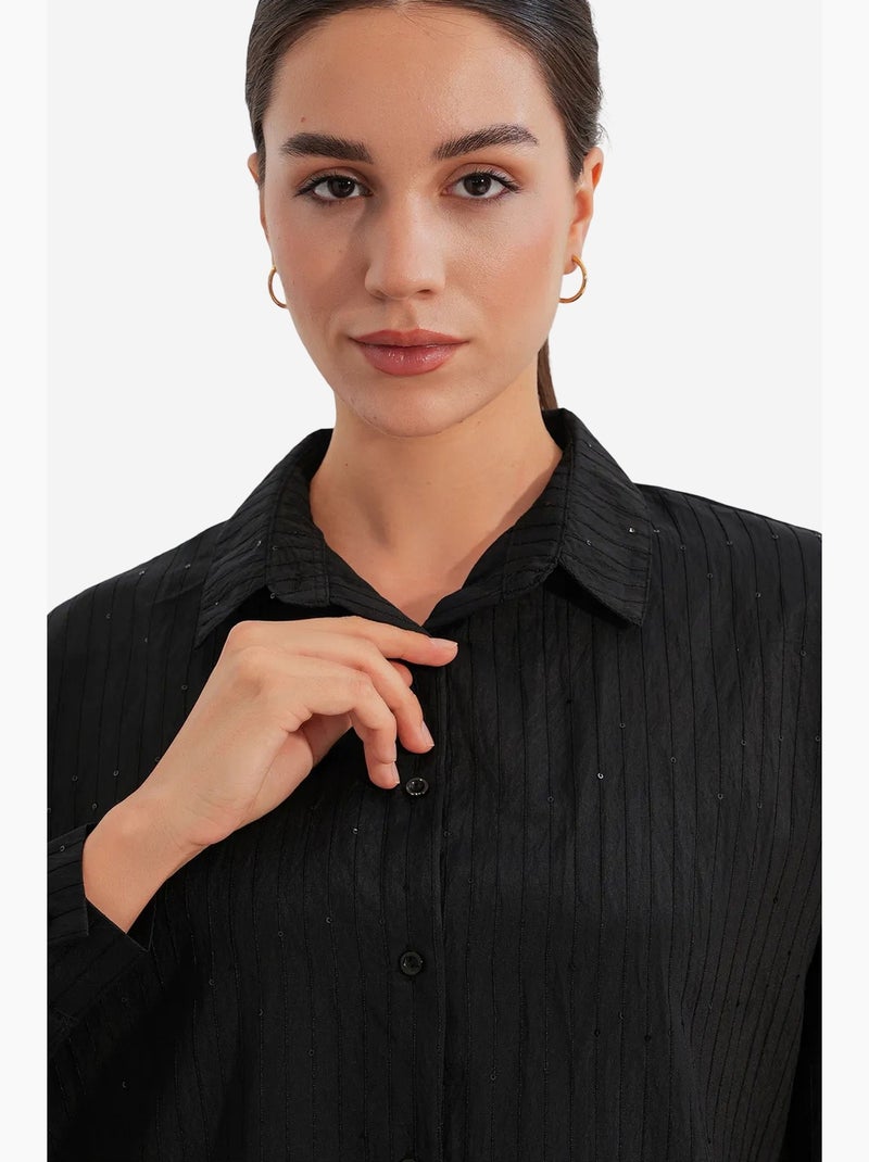 Camisa feminina bdart Preto - Kiabi