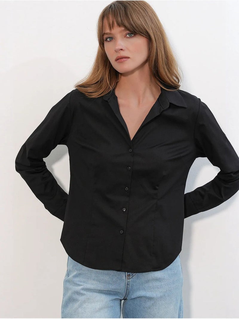 Camisa feminina bdart Preto - Kiabi