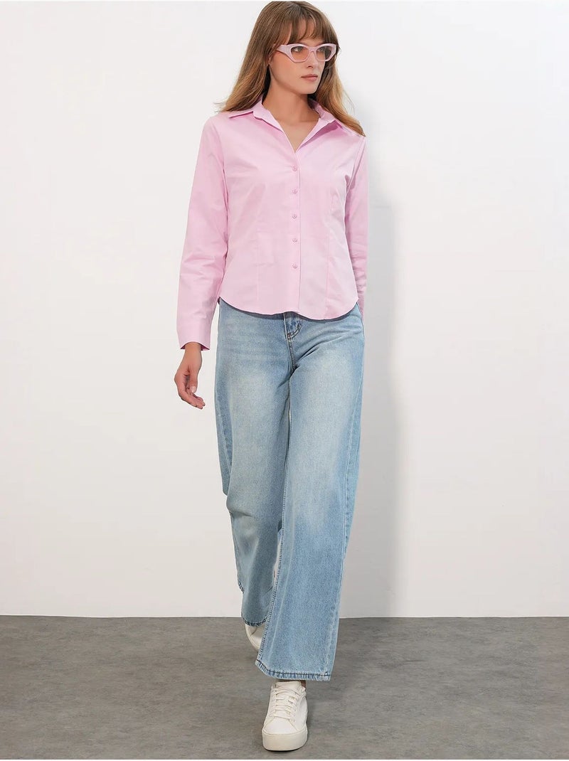Camisa feminina bdart Rosa-claro - Kiabi