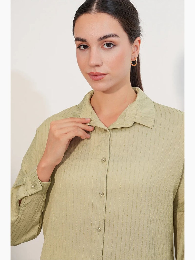Camisa feminina bdart Verde menta - Kiabi