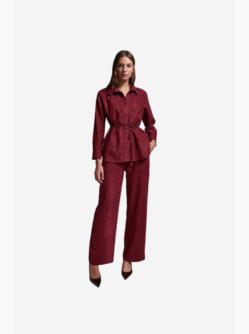Camisa feminina de poliéster e viscose dilvin - Kiabi Camisa feminina de poliéster e viscose dilvin - Kiabi