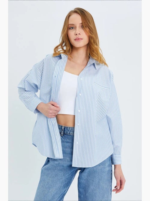 Camisa feminina de poliéster mixray - Kiabi