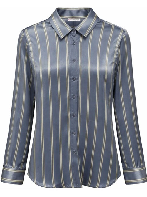Camisa feminina de poliéster mixray - Kiabi Camisa feminina de poliéster mixray - Kiabi
