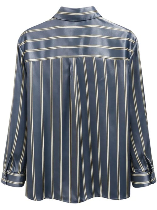 Camisa feminina de poliéster mixray - Kiabi Camisa feminina de poliéster mixray - Kiabi
