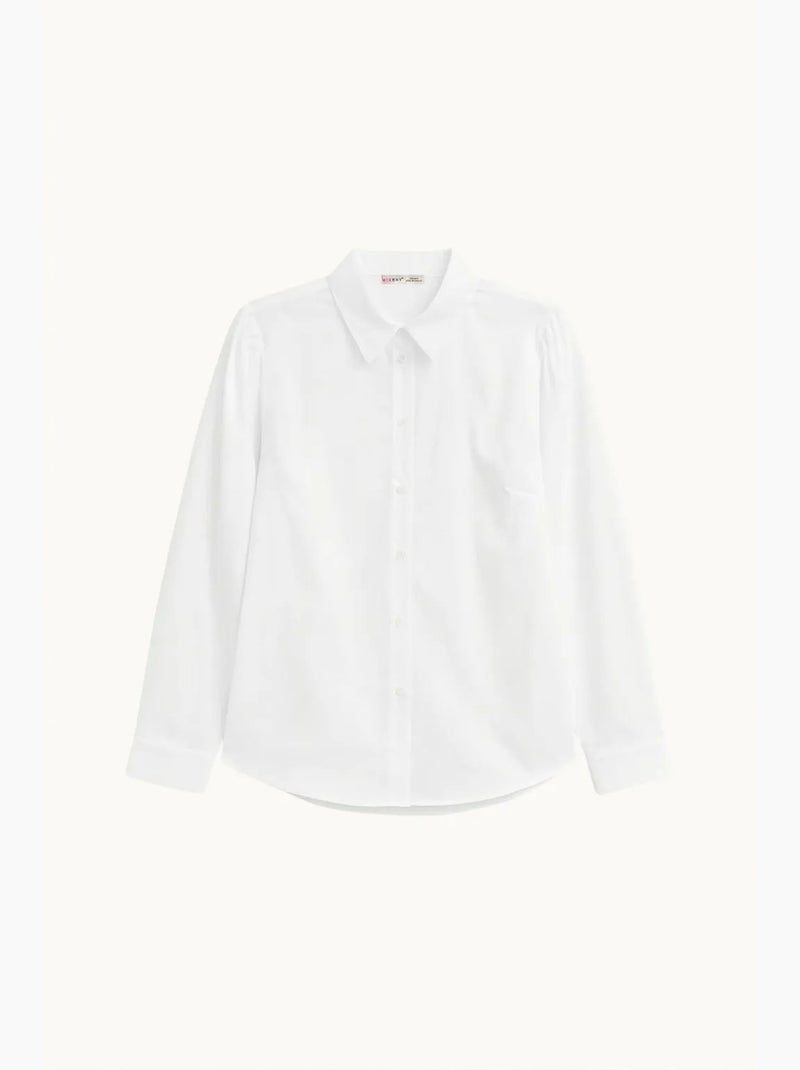 Camisa feminina de poliéster mixray Branco - Kiabi