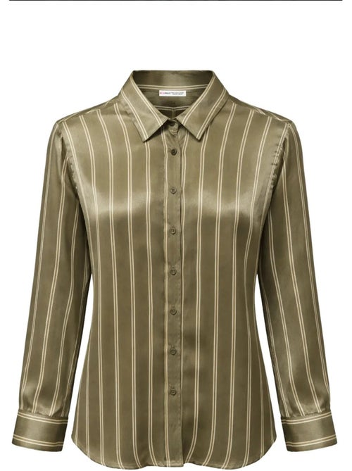 Camisa feminina de poliéster mixray - Kiabi Camisa feminina de poliéster mixray - Kiabi