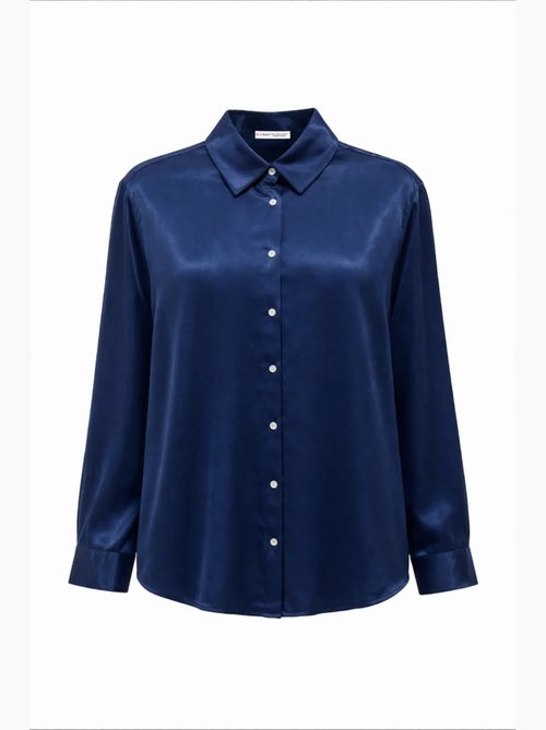 Camisa feminina de viscose e poliéster mixray - Kiabi Camisa feminina de viscose e poliéster mixray - Kiabi