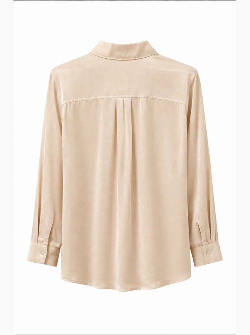 Camisa feminina de viscose e poliéster mixray - Kiabi Camisa feminina de viscose e poliéster mixray - Kiabi