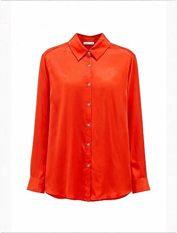 Camisa feminina de viscose e poliéster mixray