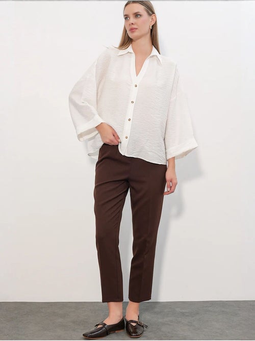 Camisa feminina de viscose-nylon bdart - Kiabi Camisa feminina de viscose-nylon bdart - Kiabi