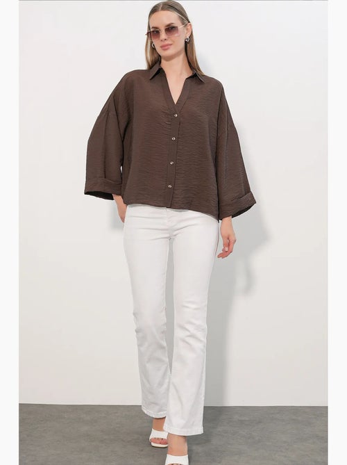 Camisa feminina de viscose-nylon bdart - Kiabi