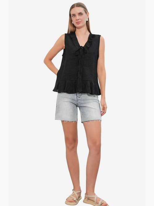 Camisa feminina de viscose-nylon bdart - Kiabi Camisa feminina de viscose-nylon bdart - Kiabi