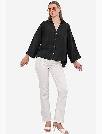 Camisa feminina de viscose-nylon bdart