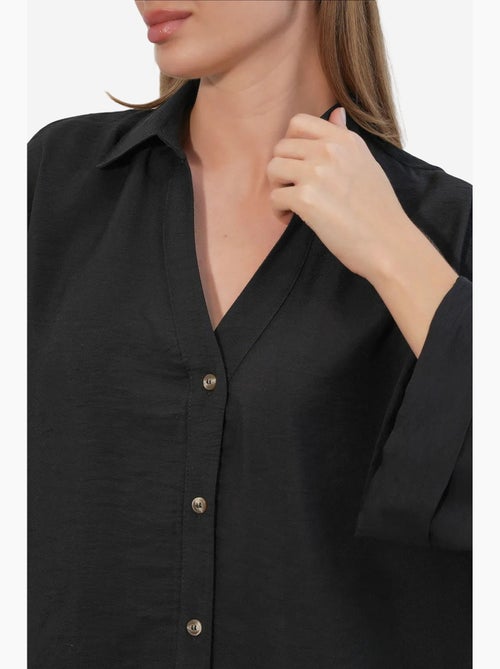 Camisa feminina de viscose-nylon bdart - Kiabi Camisa feminina de viscose-nylon bdart - Kiabi
