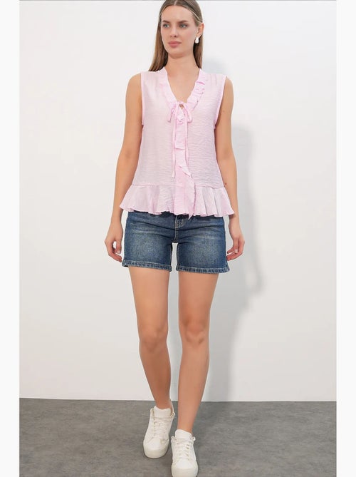 Camisa feminina de viscose-nylon bdart - Kiabi Camisa feminina de viscose-nylon bdart - Kiabi