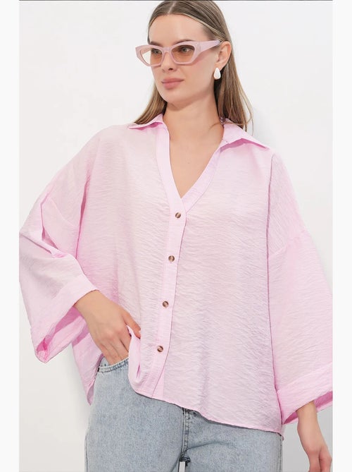 Camisa feminina de viscose-nylon bdart - Kiabi Camisa feminina de viscose-nylon bdart - Kiabi