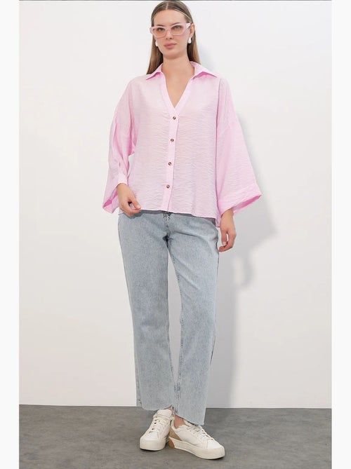 Camisa feminina de viscose-nylon bdart - Kiabi Camisa feminina de viscose-nylon bdart - Kiabi
