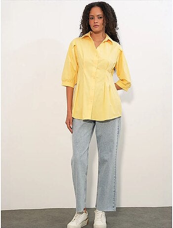 Camisa feminina em mistura de algodão bdart
