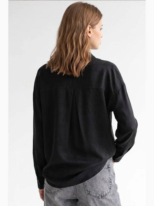 Camisa feminina em tencel mixray - Kiabi