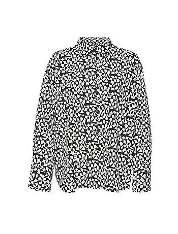 Camisa Feminina Vero Moda Meva Oya Preto/Branco