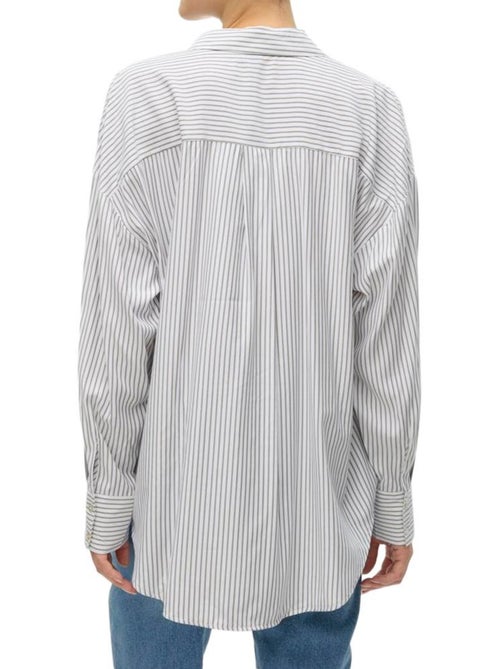 Camisa Feminina Vero Moda Nora Branca/Cinzenta - Kiabi