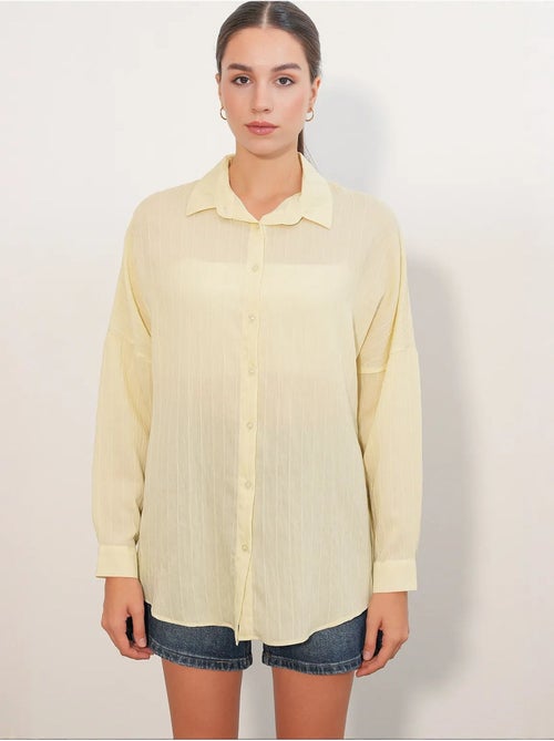 Camisa feminina viscose nylon bdart - Kiabi Camisa feminina viscose nylon bdart - Kiabi