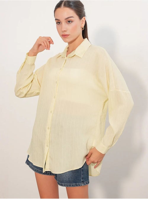 Camisa feminina viscose nylon bdart - Kiabi Camisa feminina viscose nylon bdart - Kiabi