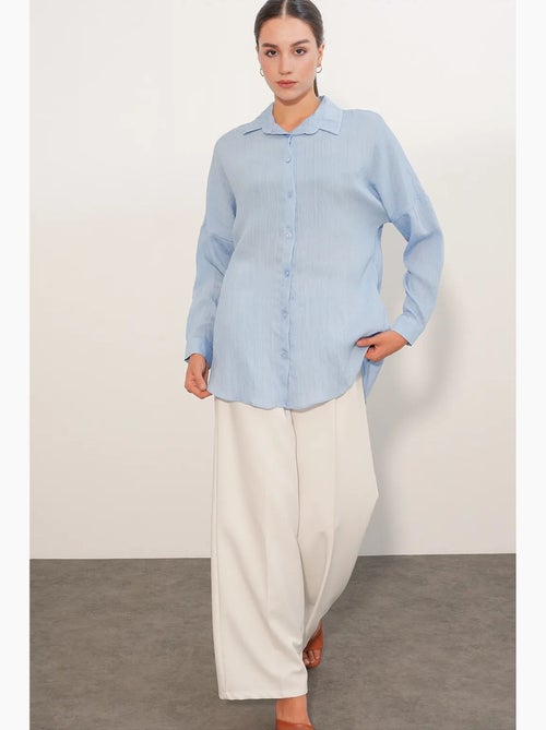 Camisa feminina viscose nylon bdart - Kiabi Camisa feminina viscose nylon bdart - Kiabi