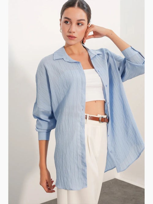Camisa feminina viscose nylon bdart - Kiabi Camisa feminina viscose nylon bdart - Kiabi
