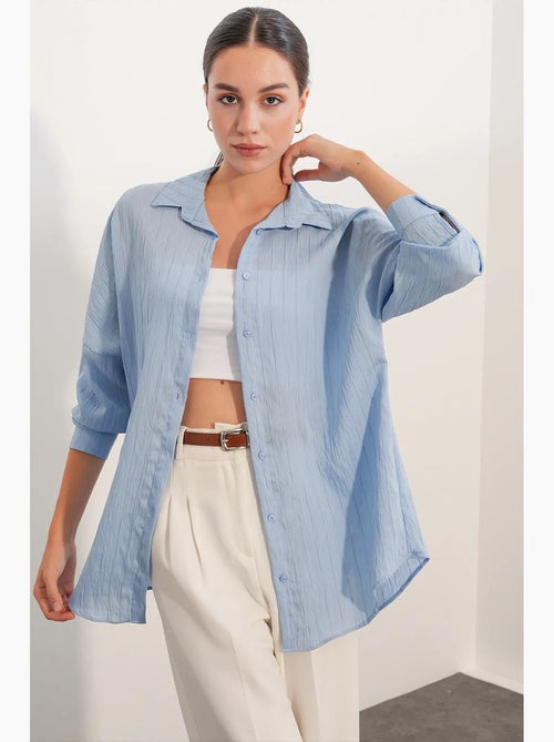 Camisa feminina viscose nylon bdart - Kiabi Camisa feminina viscose nylon bdart - Kiabi