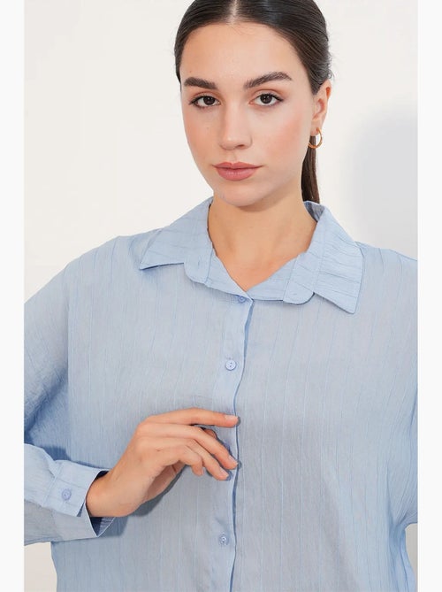 Camisa feminina viscose nylon bdart - Kiabi Camisa feminina viscose nylon bdart - Kiabi