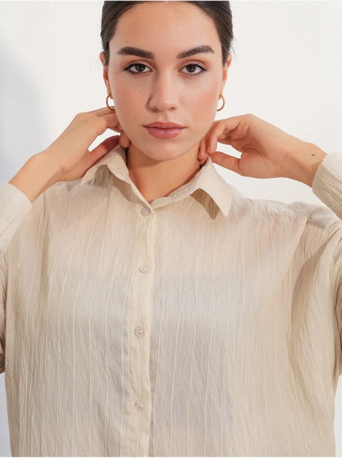 Camisa feminina viscose nylon bdart - Kiabi Camisa feminina viscose nylon bdart - Kiabi