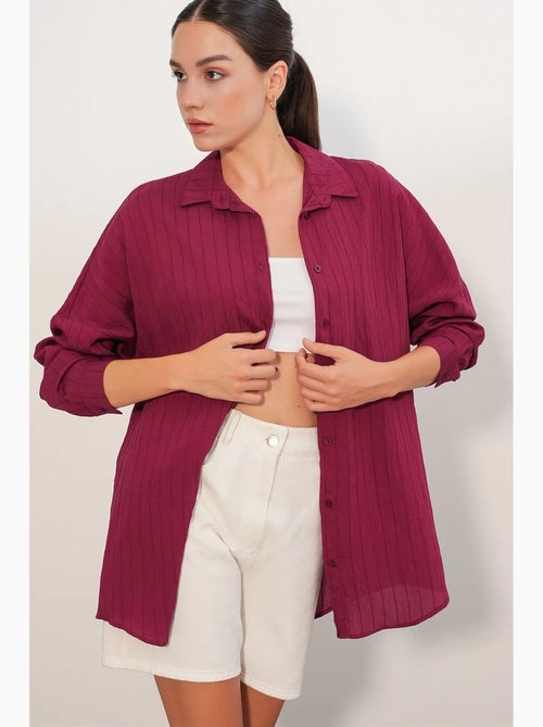 Camisa feminina viscose nylon bdart - Kiabi Camisa feminina viscose nylon bdart - Kiabi
