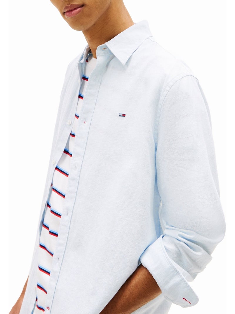 Camisa Fino cónico - Tommy Hilfiger Azul claro - Kiabi