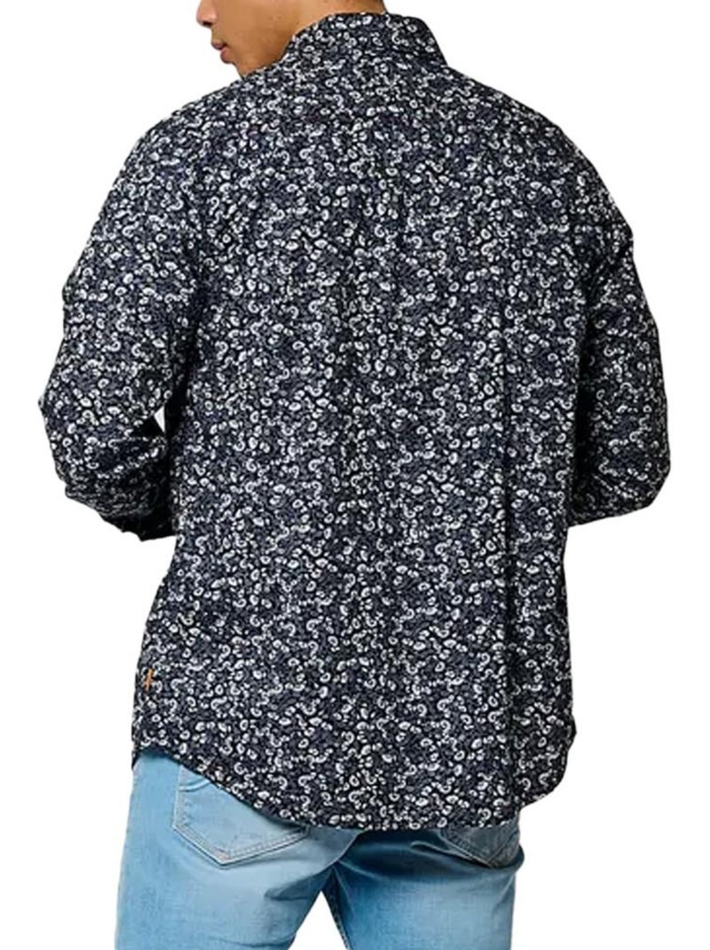 Camisa Floral Masculina Kaporal BRADYE25 Azul-marinho - Kiabi