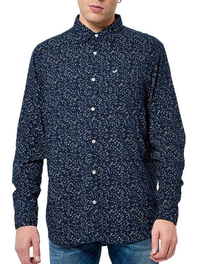 Camisa Floral Masculina Kaporal Montye Azul Marinho Azul-marinho - Kiabi