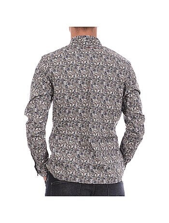 Camisa Floral Masculina Teddy Smith Carton Azul-Marinho