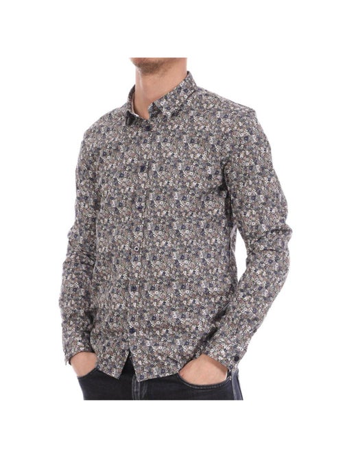 Camisa Floral Masculina Teddy Smith Carton Azul-Marinho - Kiabi Camisa Floral Masculina Teddy Smith Carton Azul-Marinho - Kiabi