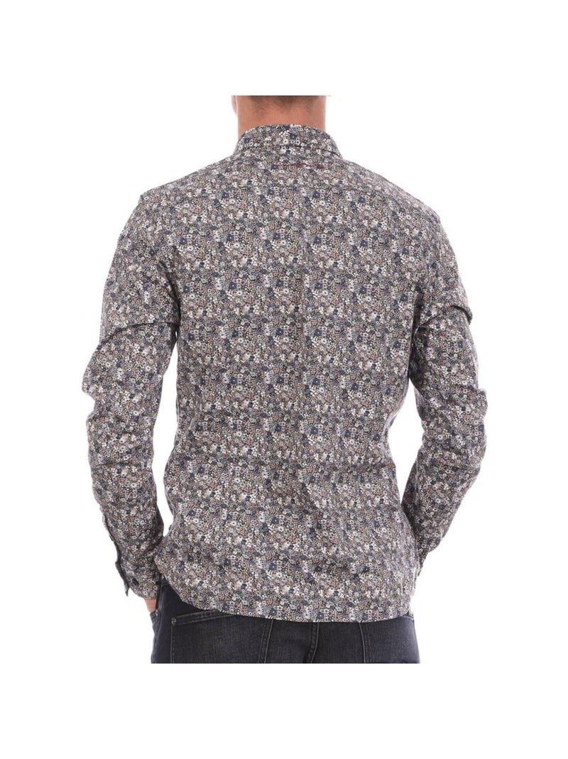 Camisa Floral Masculina Teddy Smith Carton Azul-Marinho Multicolorido - Kiabi