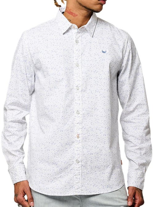 Camisa florida branca para homem kaporal bevy - Kiabi Camisa florida branca para homem kaporal bevy - Kiabi