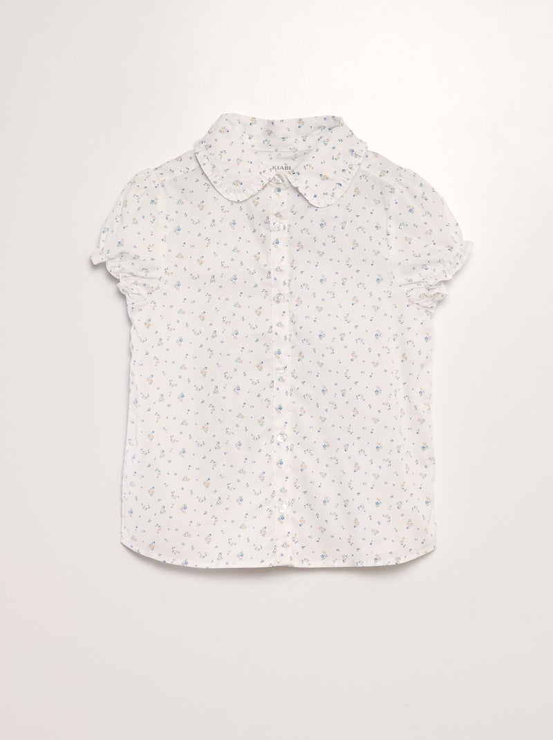 Camisa florida BRANCO - Kiabi