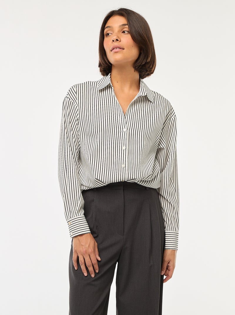 Camisa fluida Branco - Kiabi