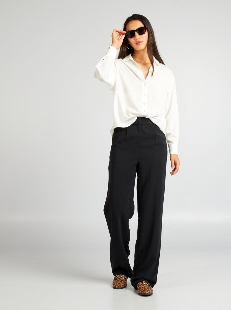 Camisa fluida Branco - Kiabi