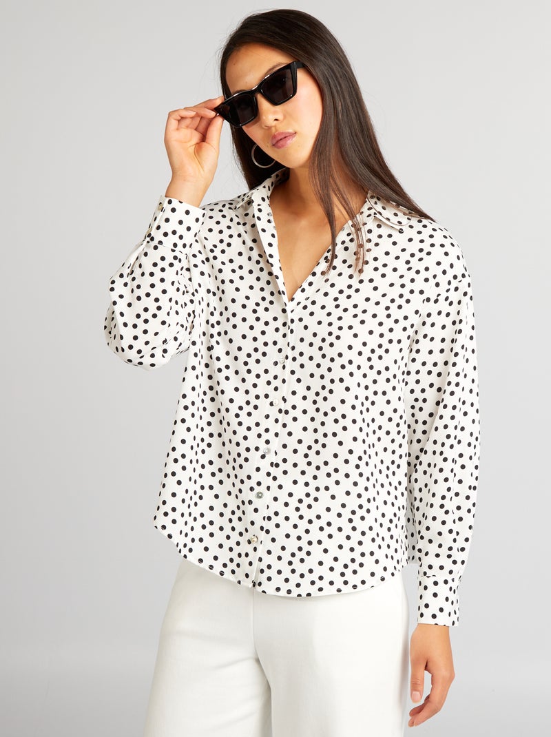 Camisa fluida BRANCO - Kiabi