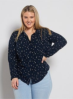 Camisa fluida com 1 bolso - Kiabi