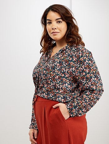 Camisa fluida com 1 bolso - Kiabi